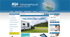 Desktop Screenshot of bije-campingshop.dk